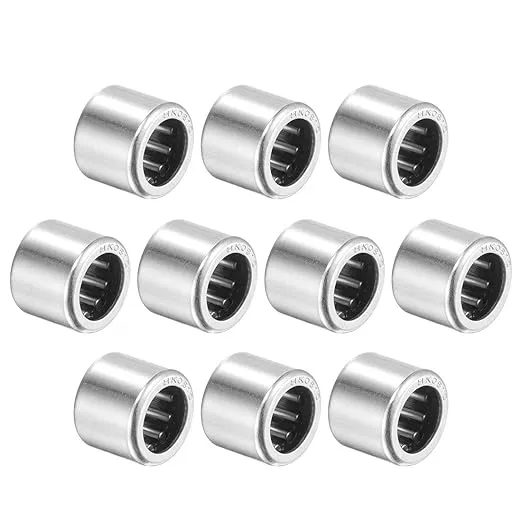 uxcell HK0810 Needle Roller Bearings 8mm Bore 12mm OD 10mm Width Chrome Steel Open End 10pcs